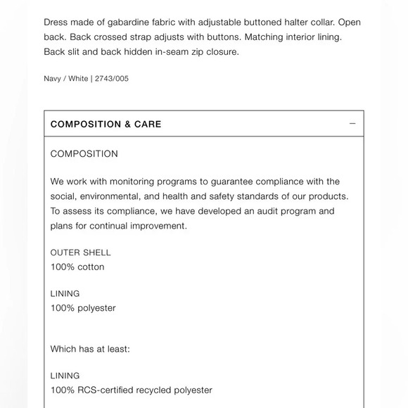 ZARA GABARDINE HALTER MIDI DRESS - Picture 13 of 13